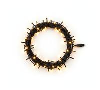 Pegdev LED String Lights Warm White Black Rubber IP65 Outdoor Indoor 10m Pegdev Black