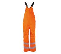 Pegdev Men's Unlined Waterproof Dungaree Hi-Vis Orange FR Arc Flash | Size: XL Pegdev Orange XL