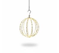 Pegdev Outdoor Copper Gold 30cm Sphere with 140 Warm White LED Lights Pegdev Copper