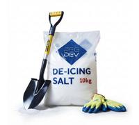 Pegdev - Pdl - 10Kg Premium White De-Icing Salt With Round Mouth Snow Shovel And Thermal Gloves