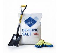 Pegdev - Pdl - 10Kg Premium White De-Icing Salt With Square Mouth Snow Shovel And Thermal Gloves