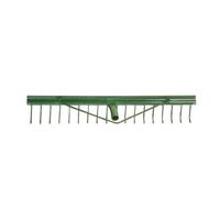 Pegdev - Pdl - 18 Tooth Metal Landscape Rake With Grading Bar Head - Leaf, Lawn, Soil, Sand - 30 Inch Wide