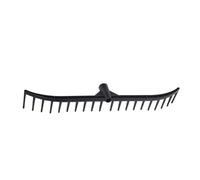 Pegdev - Pdl - 20 Tooth Black Polypropylene Bunker Rake Head - Leaf, Lawn, Soil, Sand Garden Tool 18 Inch Wide