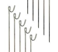 Pegdev - Pdl 20 X Premium Steel Fencing Pins - 1250mm X 10mm Durable Barrier Mesh, Road, And Event Stakes Heavy-Duty