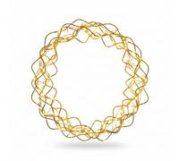 Pegdev - Pdl - 30Cm Christmas Front Door Wreath With Lights 140 Led Copper Gold Illuminated With Timer 10M Lead