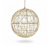 Pegdev - Pdl 30Cm Silver Christmas Hanging Ball With 160 Warm White Led Lights Outdoor Decoration 5M Cable And Transformer