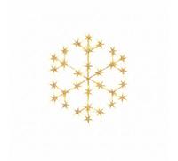 Pegdev - Pdl 49Cm Warm White Led Snowflake Christmas Light With 180 Led 8 Modes Outdoor Holiday Decoration 3M Cable