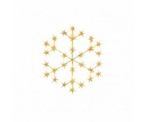 Pegdev - Pdl 49Cm Warm White Led Snowflake Christmas Light With 180 Led 8 Modes Outdoor Holiday Decoration 3M Cable