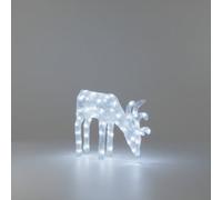 Pegdev - Pdl - 60Cm Acrylic Led Deer Christmas Decoration Outdoor Reindeer With 60 White Lights And 5M Cable Garden Ornament