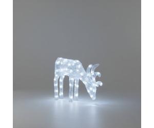 Pegdev - Pdl - 60Cm Acrylic Led Deer Christmas Decoration Outdoor Reindeer With 60 White Lights And 5M Cable Garden Ornament