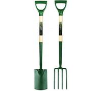 Pegdev - Pdl Carters Ergonomic Steel Border Spade & Fork Ash Ergo Yd Handles 28" And 30" Length Perfect For Precision Horticulture