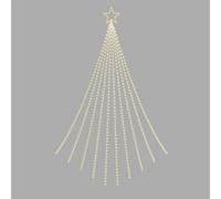 Pegdev - Pdl - Christmas Waterfall 2D Tree With 1010 Warm Leds, Star Top, Twinkle, Timer, Indoor/outdoor, 3.5M