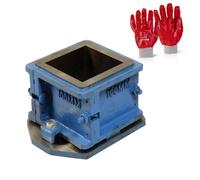 Pegdev - Pdl - Concrete Test Cube Mould 100mm - Slump & Compressive Strength Test 4 Part With Pvc Gloves
