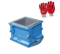 Pegdev - Pdl - Concrete Test Cube Mould 150mm - Slump & Compressive Strength Test 4 Part With Pvc Gloves