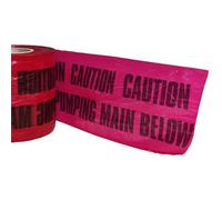 Pegdev - Pdl - Detectable Underground Warning Tape Sewer Pumping Main 150mm - Traceable Marker Tape Stainless Steel Wires (14M)