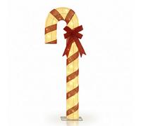 Pegdev - Pdl - Festive Outdoor Led Candy Cane Warm White Lights 120Cm Durable Frame With Flashing Leds For Christmas Display