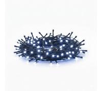 Pegdev - Pdl Led Cluster Lights Cool White Black Rubber Cable Mains Fairy String Lighting Outdoor Indoor Connectable 10M