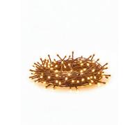 Pegdev - Pdl Led Cluster Lights Copper Gold Black Rubber Cable Mains Fairy String Lighting Outdoor Indoor Connectable 15M