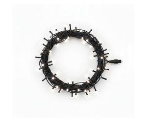 Pegdev - Pdl Led String Lights Cool White Black Rubber Ip65 Connectable Outdoor Indoor Waterproof Garden Patio Party Lighting 5M
