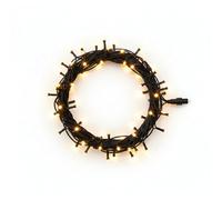 Pegdev - Pdl Led String Lights Warm White Black Rubber Ip65 Connectable Outdoor Indoor Waterproof Garden Patio Party Lighting 5M