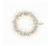 Pegdev - Pdl Led String Lights Warm White, White Rubber Ip65 Connectable Outdoor Indoor Garden Patio Wedding Party 20M