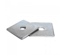 Pegdev - Pdl - M12 50 X 50 X 3mm Heavy Duty Bzp Square Plated Washers - Zinc Plated - Pack Of 10