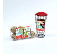 Pegdev - Pdl - Nt Range Kids Easyflip Fat Ball Feeder And 6X 80G Fat Ball