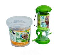 Pegdev - Pdl - Nt Range Kids Easyflip Seed Feeder And Robin & Blackbird Seed Blend - 500G Tub