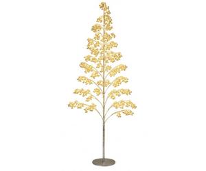 Pegdev - Pdl Outdoor Led Christmas Tree 180Cm 1000 Warm White Lights Gold Balls Resin Base 5M Cable