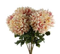 Pegdev - Pdl - Pack Of 6 Reflex Chrysanthemums 75Cm Pink Artificial Silk Flowers Extra Large