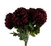 Pegdev - Pdl - Pack Of 6 Reflex Chrysanthemums 75Cm Red Artificial Silk Flowers Extra Large