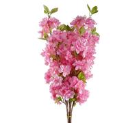 Pegdev - Pdl - Pack Of 6 X 100Cm Artificial Blossom Stems Pink Silk Flowers For Home Wedding Or Display Use