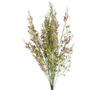 Pegdev - Pdl - Pack Of 6 X 100Cm Artificial Flower Stems With Small Purple Silk Flowers And Wired Stems