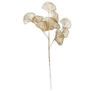 Pegdev - Pdl - Pack Of 6 X 65Cm Golden Leaves Artificial Foliage For Flower Arrangement And Seasonal Décor