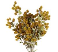 Pegdev - Pdl - Pack Of 6 X 85Cm Artificial Yellow Craspedia Stem - Flower Balls For Craft Or Display