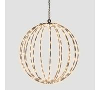 Pegdev - Pdl - Pre Lit Led Sphere 30Cm With 160 Warm White Micro Leds 5M Lead Timer Elegant Black Frame Indoor Outdoor