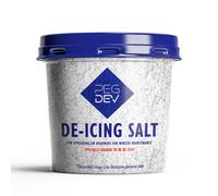 Pegdev - Pdl - Premium White De-Icing Salt - Rapid Snow & Ice Melting Formula - Non-Corrosive & Long-Lasting - Easy Storage (7Kg)