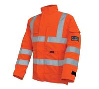 PDL - Pegdev - Progarm Men's FR ARC Flash Orange Jacket - Hi-Viz, Flame Resistant, and Stylish Safety Wear for Industrial Professionals. (2XL)