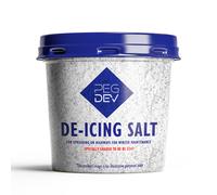 PDL - Pegdev - Premium White De-Icing Salt - Rapid Snow & Ice Melting Formula - Non-Corrosive & Long-Lasting - Easy Storage (1.5kg)