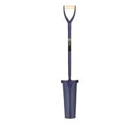 Pegdev Professional Newcastle Drainer Post Digging Shovel Heavy-Duty Steel in Dark Blue Pegdev Dark Blue