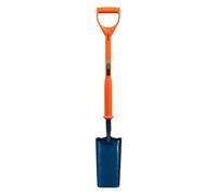 Pegdev Shocksafe Insulated Cable Laying Shovel 28" - Narrow Trenches, BS8020:2002 in Orange Pegdev Orange