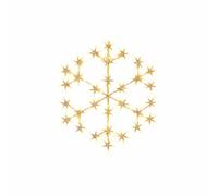 Pegdev Warm White LED Snowflake Christmas Light 49cm 180 LED 8 Modes 3m Cable Pegdev Warm White