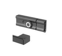 PEGGMZYX 1 Set of Aluminum Alloy Sticky Bolt Lock Indoor Door Bolt Anti-Theft Door Lock Buckle Latch(Greyish Brown)