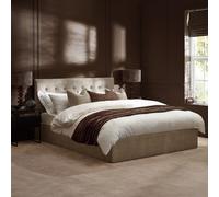 Peggy - King Size - Ottoman Storage Bed - Natural - Fabric - 5ft