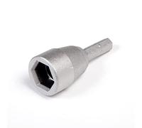 Peggy Peg Aluminium Tool Adapter for Cordless Screwdrivers, 17mm | Hexagonal socket, compatible with all Peggy Peg screw pegs, tent peg tool, durable, prevents tilting