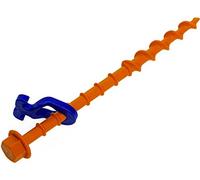 Peggy Peg Screw-in Peg Normal (N) • Pack of 12 | Ground screws, height-adjustable, for tarps, awnings & pavilions, glass-fibre reinforced, UV-resistant