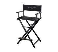 Peggy Sage Aluminium Make-Up Black Armchair