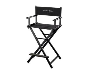 Peggy Sage Aluminium Make-Up Black Armchair