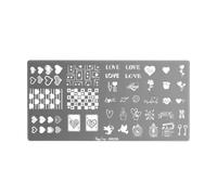 Peggy Sage Nail Art Stamping Plate Hearts