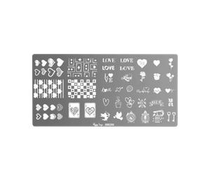 Peggy Sage Nail Art Stamping Plate Hearts